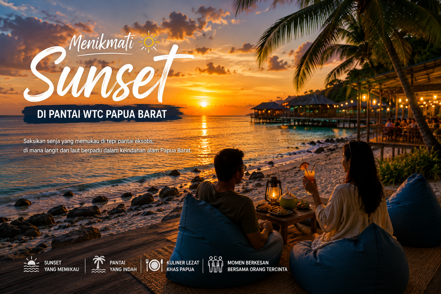 Menikmati Sunset Pantai